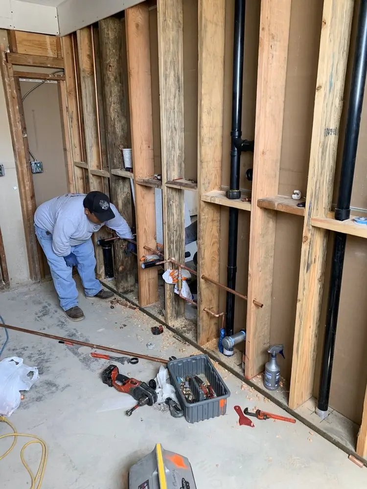 Commercial rough-in plumbing for Water Heater Replacement in Sunset Hills